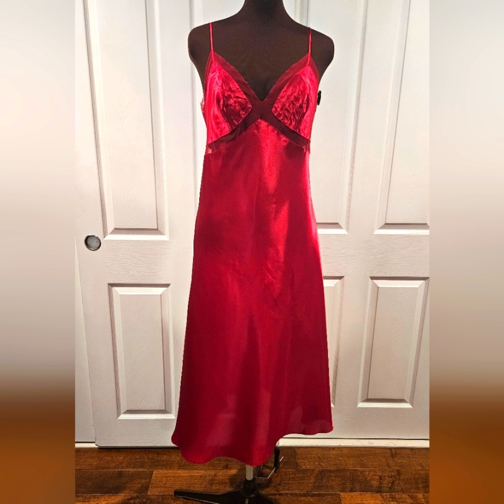 Victoria's Secret Red Satin Chemise